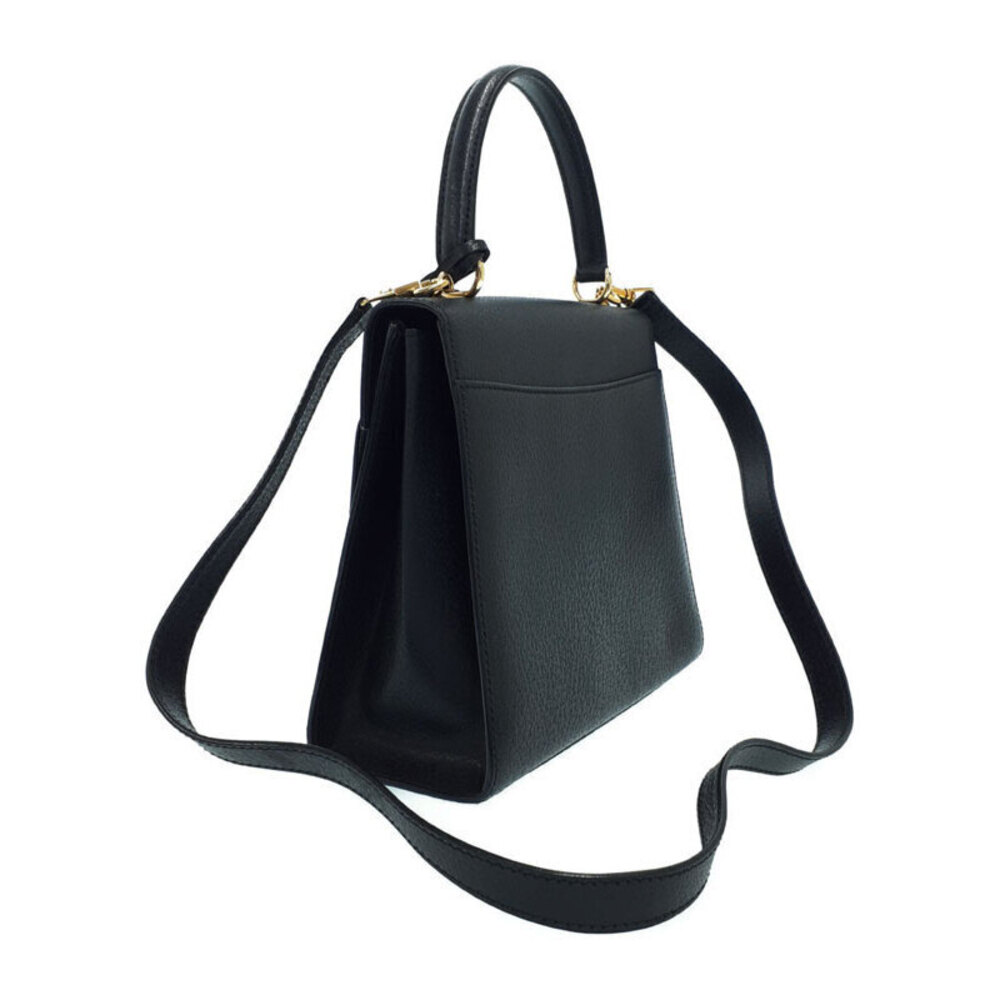 Gucci top Lock Black 2way handle Lady